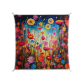Greatful Meadow - Work On Wall - Nur Rydberg - Silver - 140 x 140 cm