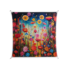 Greatful Meadow - Work On Wall - Nur Rydberg - Silver - 140 x 140 cm