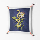 Snake Tigerlily - Work On Wall - Amy Suther - Orange - 70 x 70 cm