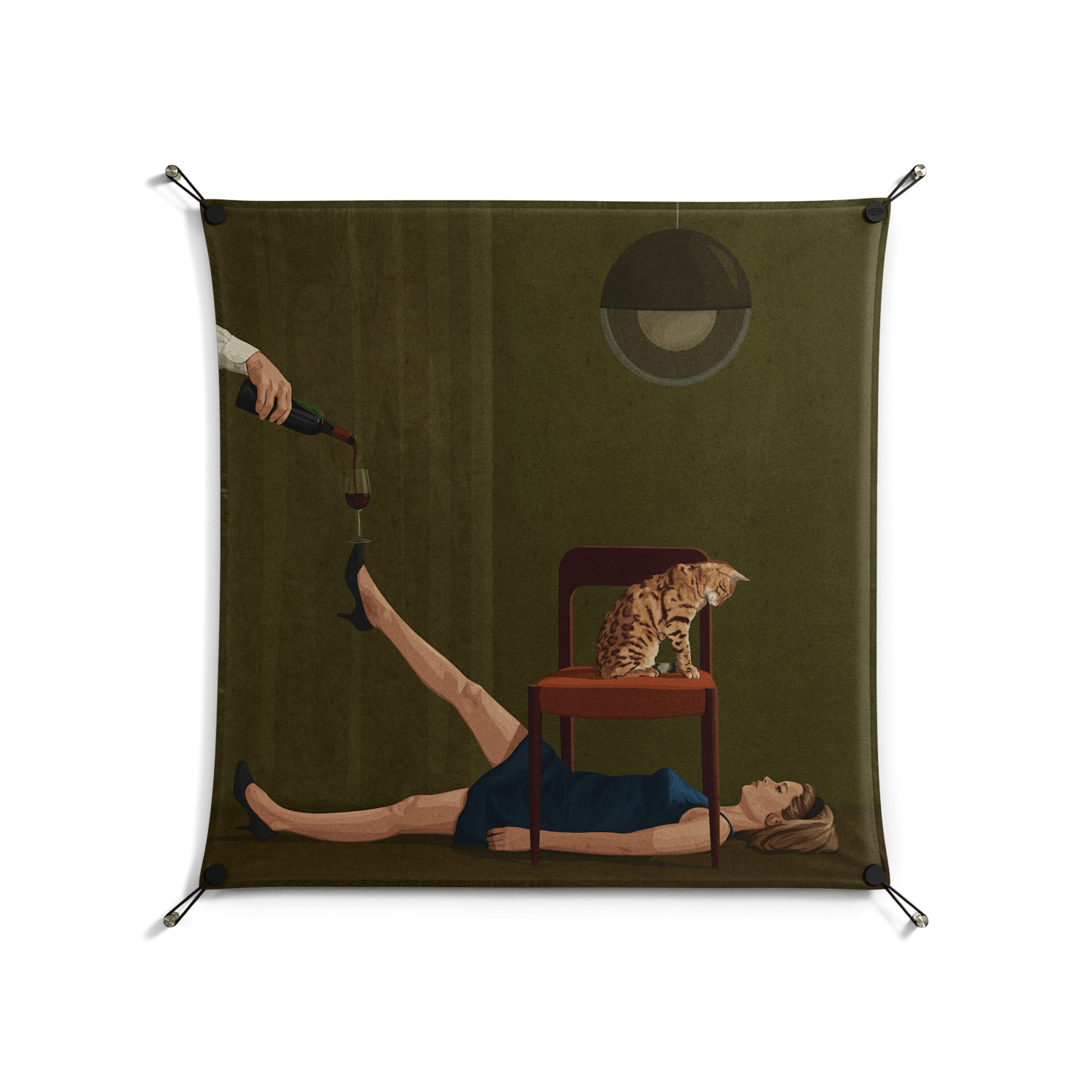 Friday Night Rituals - Work On Wall - Kristin Eriksson - Black - 90 x ...