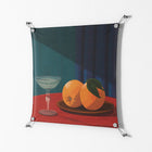 Bubbles & Oranges - Work On Wall - Kristin Eriksson - Silver - 70 x 70 cm