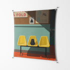 Have You Seen Bert - Work On Wall - Kristin Eriksson - Silver - 140 x 140 cm