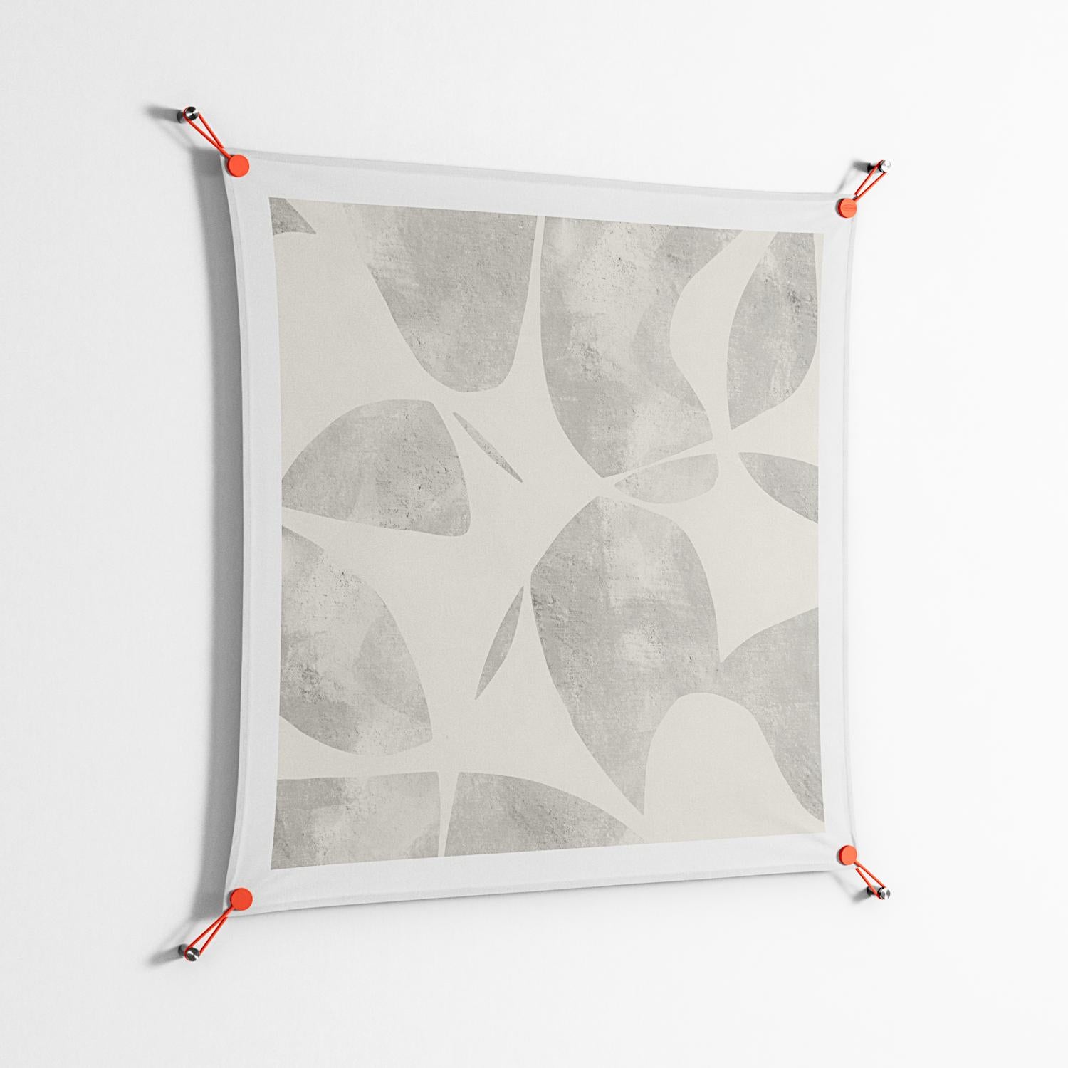 Petros - Work On Wall - Amy Suther - Orange - 90 x 90 cm