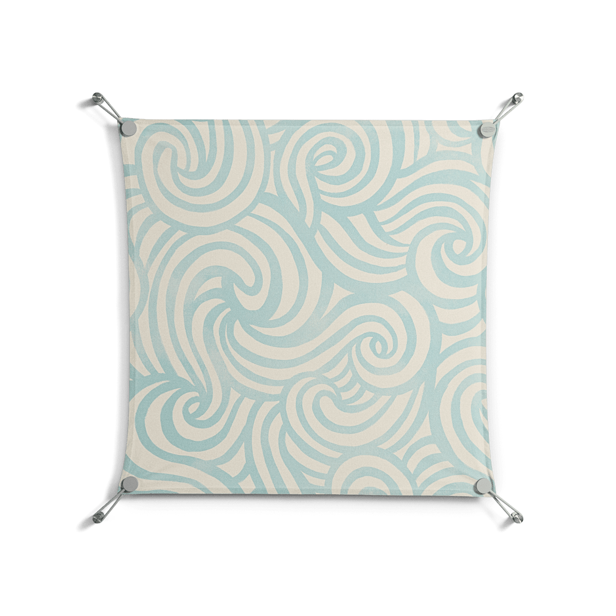 Epic Swirl - Work On Wall - Amy Suther - Silver - 70 x 70 cm