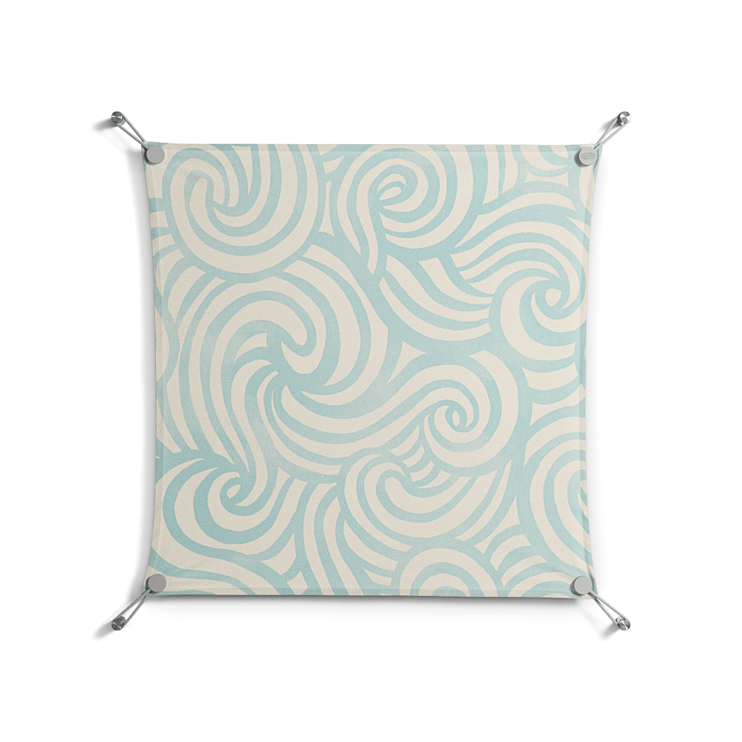 Epic Swirl - Work On Wall - Amy Suther - Silver - 70 x 70 cm