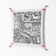 Flight Of Fancy 3 - Work On Wall - Diana Catchpole - Orange - 70 x 70 cm