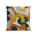 Abstract Sunrise - Work On Wall - Amy Suther - Black - 140 x 140 cm