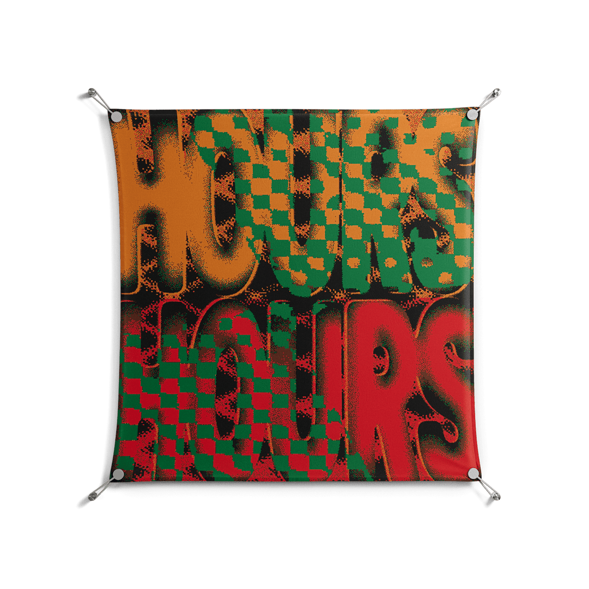 Hours - Work On Wall - Oluwasheyi Adebayo - Silver - 90 x 90 cm