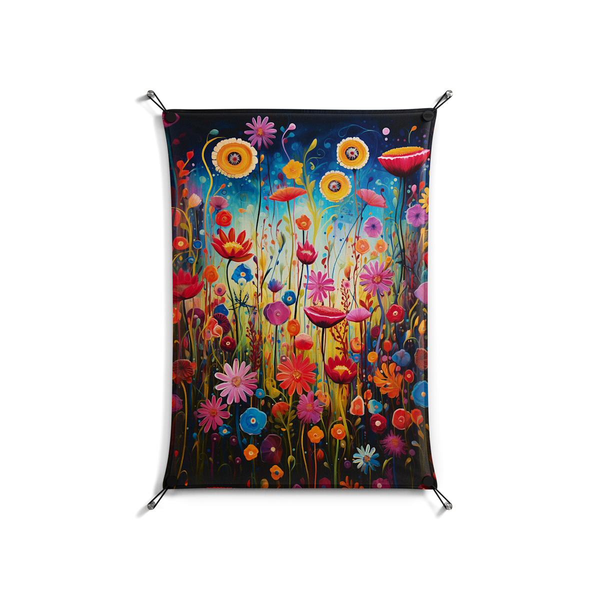 Greatful Meadow - Work On Wall - Nur Rydberg - Black - 70 x 100 cm
