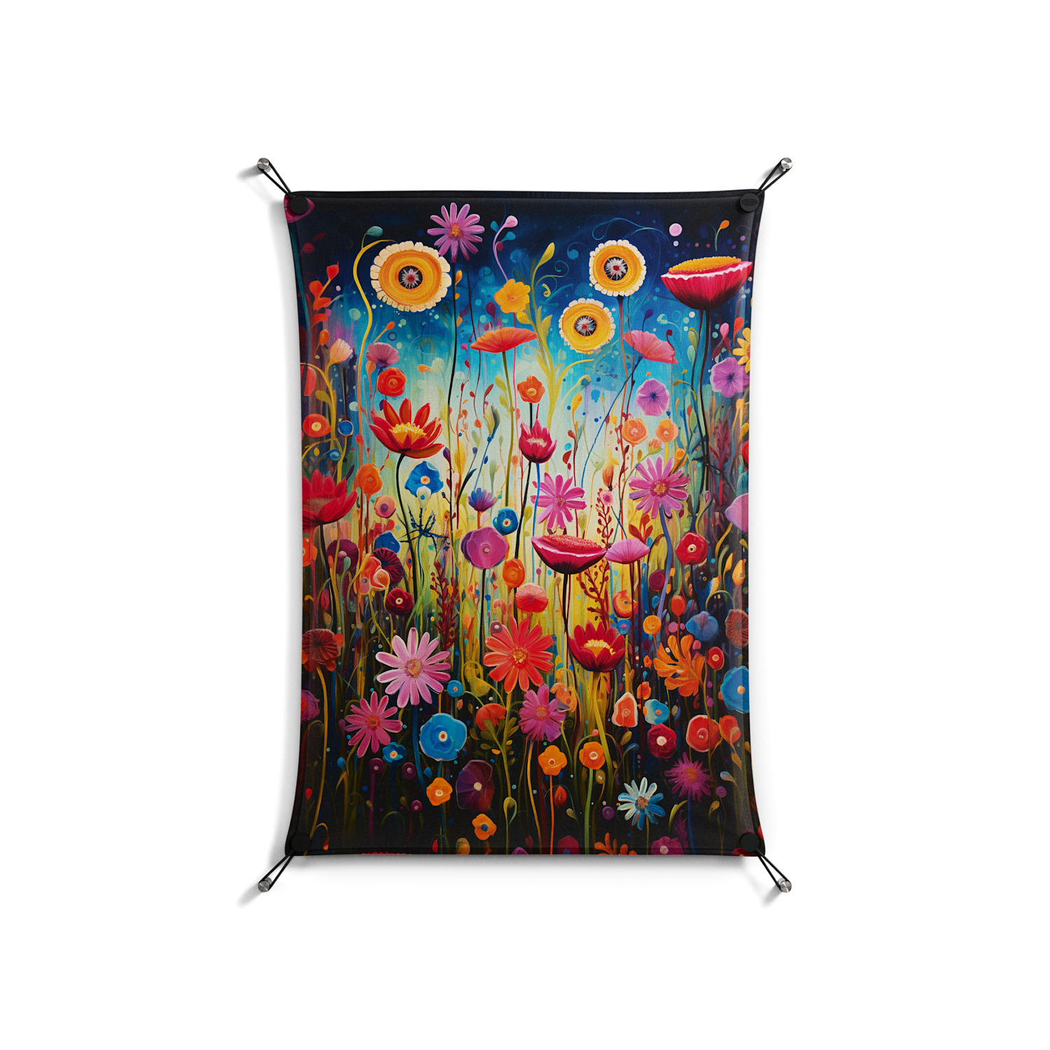 Greatful Meadow - Work On Wall - Nur Rydberg - Black - 70 x 100 cm