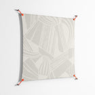 Touch the Ground - Work On Wall - Amy Suther - Orange - 90 x 90 cm