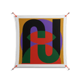 JJ - Work On Wall - Oluwasheyi Adebayo - Orange - 90 x 90 cm