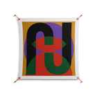 JJ - Work On Wall - Oluwasheyi Adebayo - Orange - 90 x 90 cm