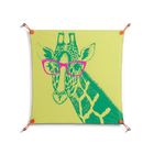 Wise Giraffe - Work On Wall - Amy Suther - Orange - 70 x 70 cm