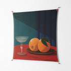 Bubbles & Oranges - Work On Wall - Kristin Eriksson - Orange - 140 x 140 cm