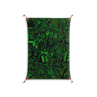 Wottosque Green - Work On Wall - Craig Watkins - Orange - 70 x 100 cm