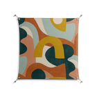 Abstract Sunrise - Work On Wall - Amy Suther - Silver - 90 x 90 cm