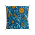Bellis Bounty Blue - Work On Wall - Amy Suther - Silver - 140 x 140 cm