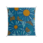 Bellis Bounty Blue - Work On Wall - Amy Suther - Silver - 140 x 140 cm