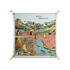 Rocky Mountain - Work On Wall - Wyatt Hersey - Orange - 90 x 90 cm