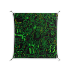 Wottosque Green - Work On Wall - Craig Watkins - Silver - 90 x 90 cm