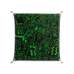 Wottosque Green - Work On Wall - Craig Watkins - Silver - 90 x 90 cm