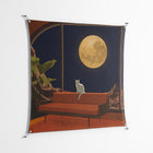 Kitty With A View - Work On Wall - Kristin Eriksson - Silver - 140 x 140 cm