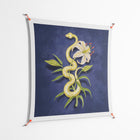 Snake Tigerlily - Work On Wall - Amy Suther - Orange - 140 x 140 cm