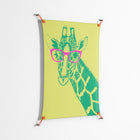 Wise Giraffe - Work On Wall - Amy Suther - Orange - 70 x 100 cm