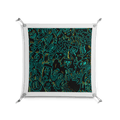 The Green Line - Work On Wall - Craig Watkins - Silver - 70 x 70 cm