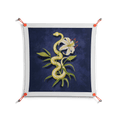Snake Tigerlily - Work On Wall - Amy Suther - Orange - 70 x 70 cm