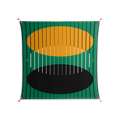 Soul Split - Work On Wall - Oluwasheyi Adebayo - Orange - 140 x 140 cm