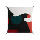 Plume - Work On Wall - Rikki Hewitt - Silver - 90 x 90 cm