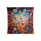 Greatful Meadow - Work On Wall - Nur Rydberg - Orange - 140 x 140 cm