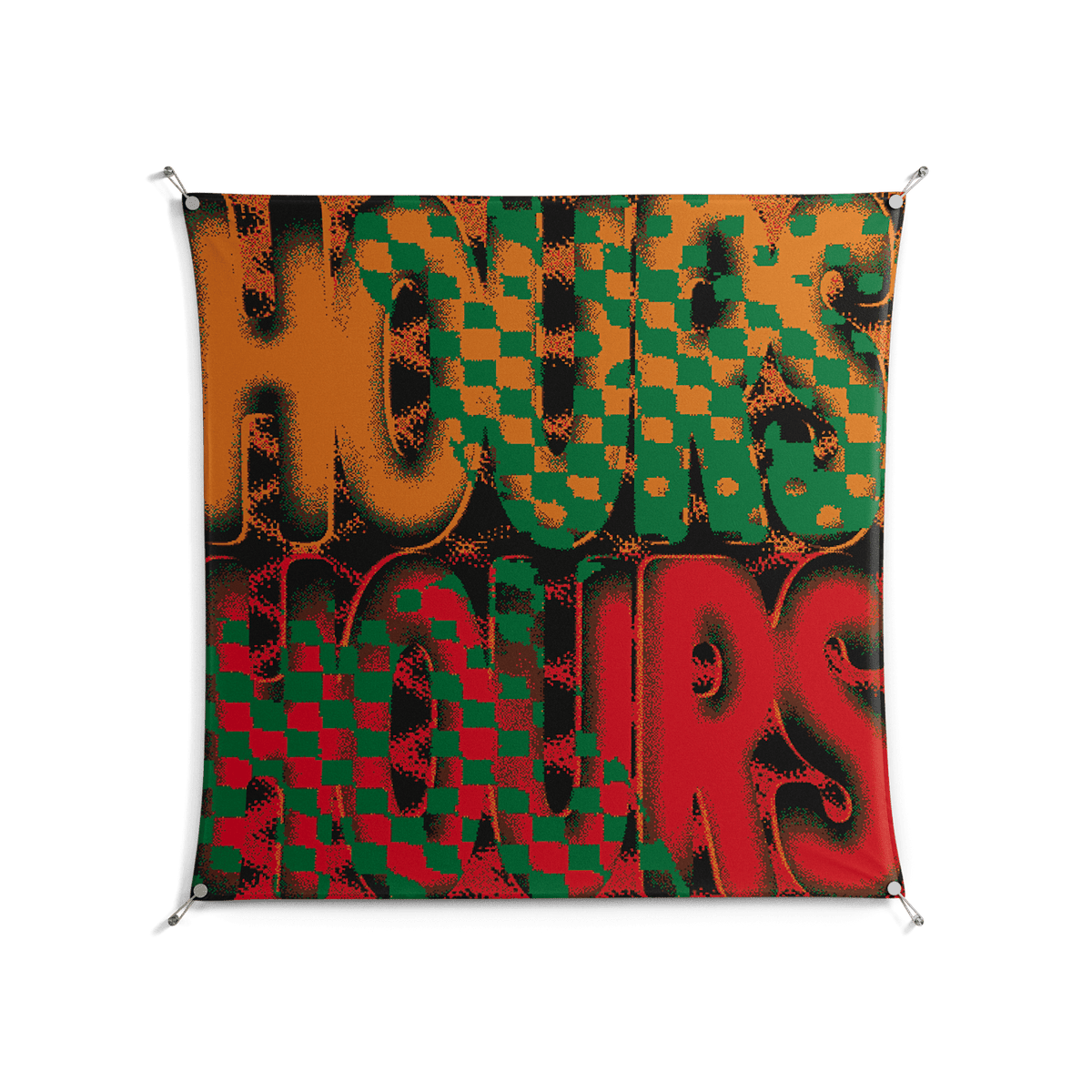 Hours - Work On Wall - Oluwasheyi Adebayo - Silver - 140 x 140 cm