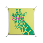 Wise Giraffe - Work On Wall - Amy Suther - Silver - 70 x 70 cm