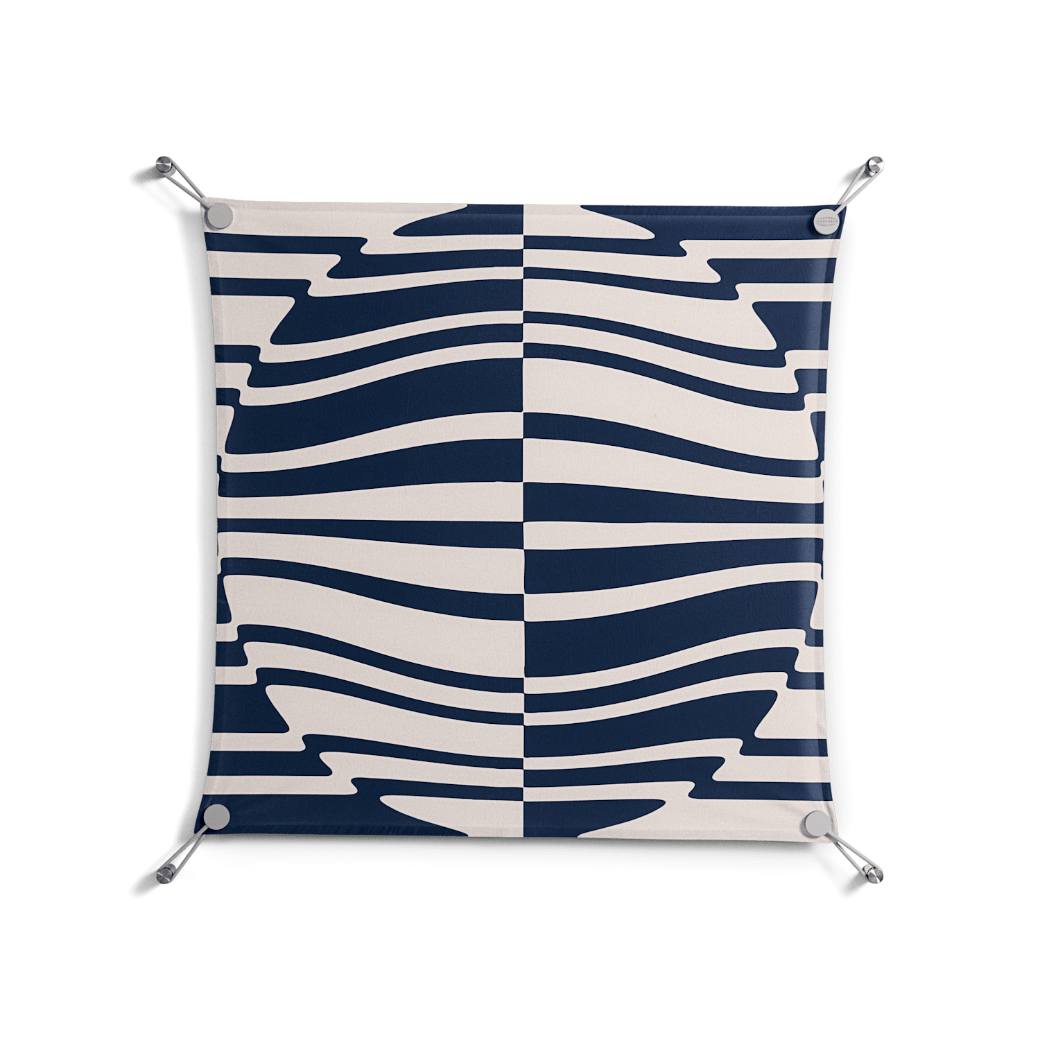 Wave Lens - Work On Wall - Oluwasheyi Adebayo - Silver - 70 x 70 cm