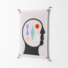 Équilibre_Intérieur - Work On Wall - David Vanadia - Orange - 70 x 100 cm