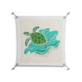 Sea Turtle - Work On Wall - Amy Suther - Silver - 70 x 70 cm