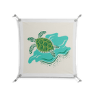 Sea Turtle - Work On Wall - Amy Suther - Silver - 70 x 70 cm