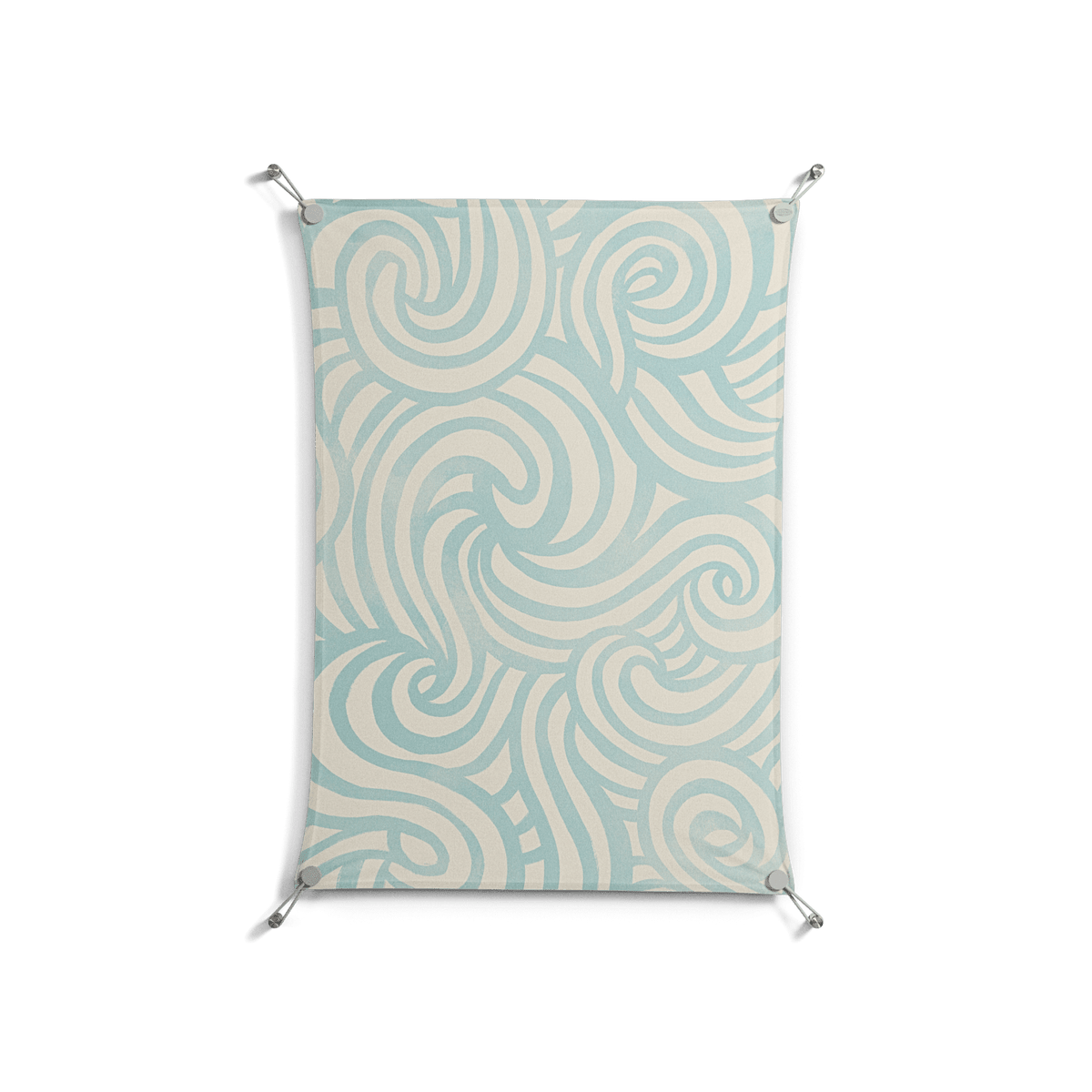 Epic Swirl - Work On Wall - Amy Suther - Silver - 70 x 100 cm