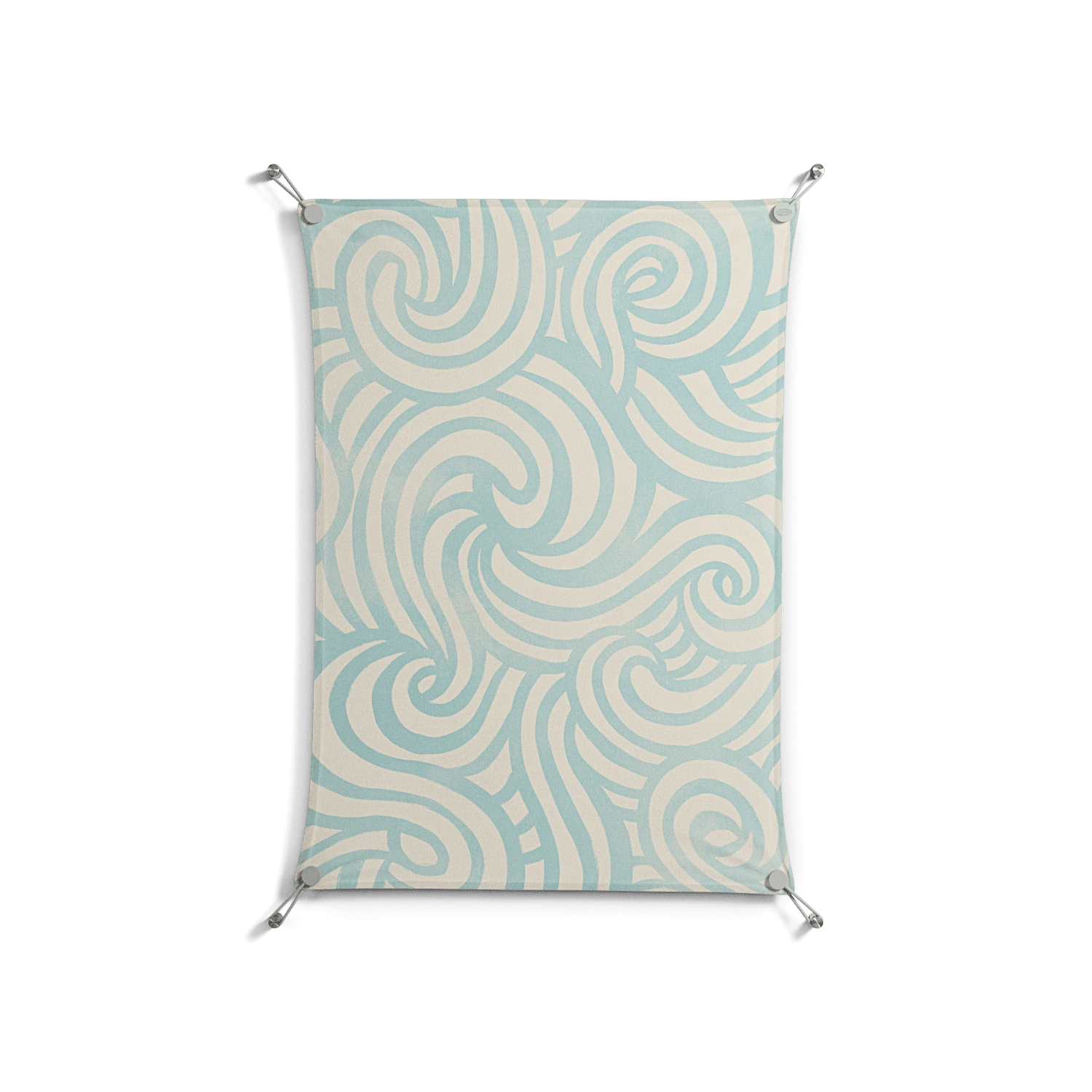 Epic Swirl - Work On Wall - Amy Suther - Silver - 70 x 100 cm