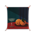 Bubbles & Oranges - Work On Wall - Kristin Eriksson - Orange - 70 x 70 cm