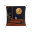 Kitty With A View - Work On Wall - Kristin Eriksson - Silver - 70 x 70 cm