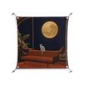 Kitty With A View - Work On Wall - Kristin Eriksson - Silver - 70 x 70 cm