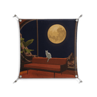 Kitty With A View - Work On Wall - Kristin Eriksson - Silver - 70 x 70 cm