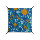Bellis Bounty Blue - Work On Wall - Amy Suther - Black - 70 x 70 cm