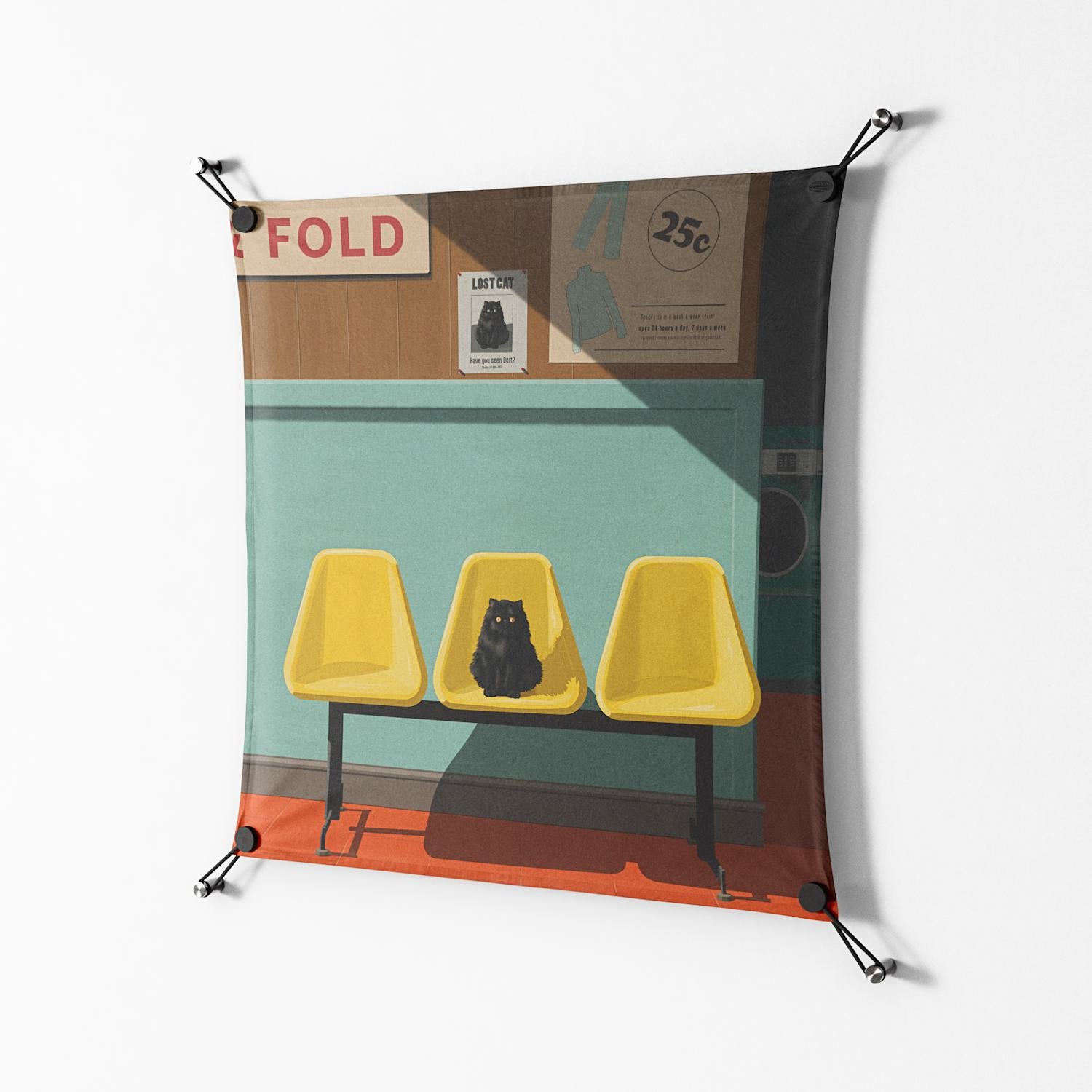 Have You Seen Bert - Work On Wall - Kristin Eriksson - Black - 70 x 70 cm