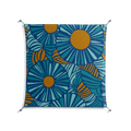 Bellis Bounty Blue - Work On Wall - Amy Suther - Silver - 90 x 90 cm