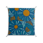 Bellis Bounty Blue - Work On Wall - Amy Suther - Silver - 90 x 90 cm